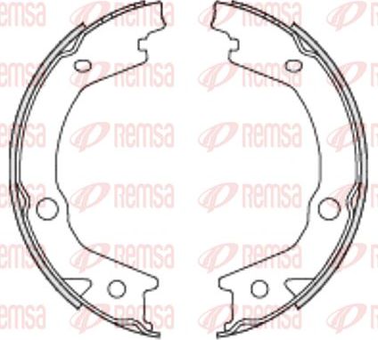 Тормозные колодки (стояночная тормозная система) Remsa. Артикул 4697.00