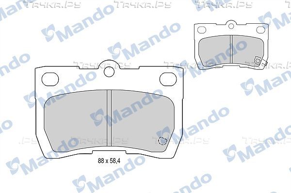 Тормозные колодки Mando. Артикул MBF015616