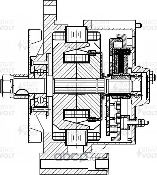 Генератор StartVOLT для Scania 3 1988-1996. Артикул LG 2816