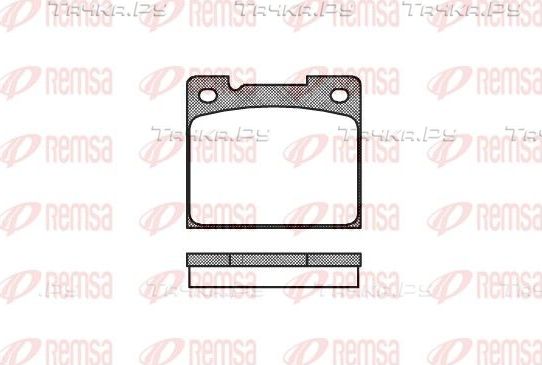 Тормозные колодки Remsa задние для Volvo 740 1983-1992. Артикул 0039.30