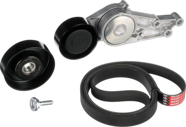 Приводной ремень поликлиновой с роликами (комплект) Gates Micro-V® для SEAT Exeo 2008-2013. Артикул K016PK1573