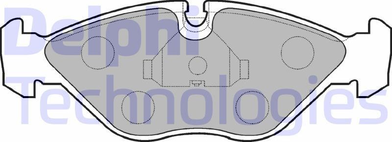 Тормозные колодки Delphi (Low-Metallic). Артикул LP786