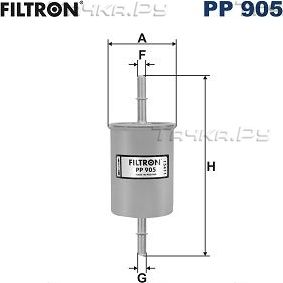 Топливный фильтр Filtron для Datsun on-DO I 2014-2026. Артикул PP 905