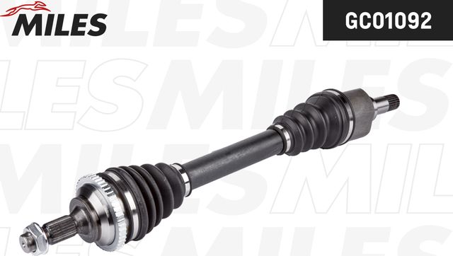 Полуось (привод в сборе, приводной вал) Miles левая для Peugeot 206 2000-2012. Артикул GC01092
