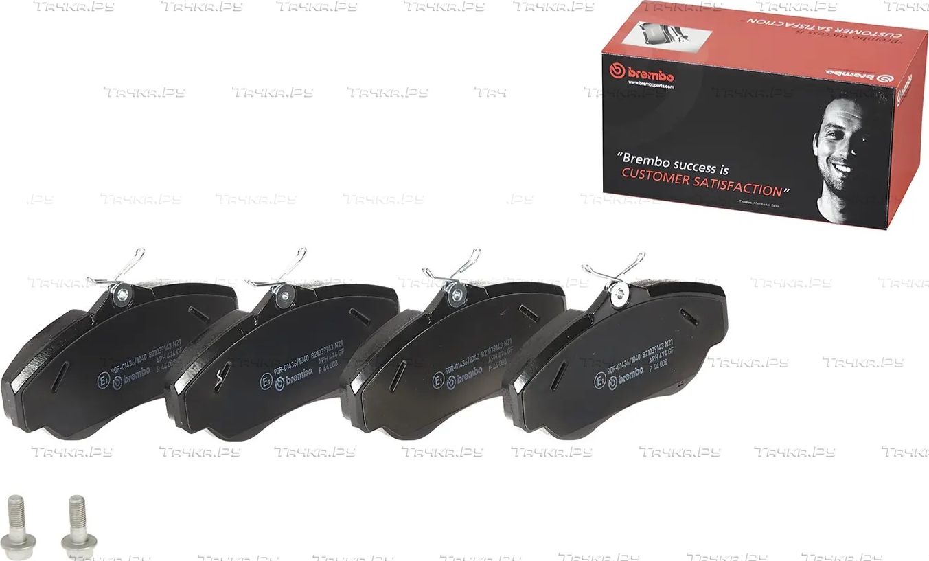Тормозные колодки Brembo передние для Land Rover Discovery II 1998-2004. Артикул P 44 008