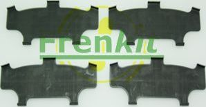 ПЛАСТИНЫ ПРОТИВОСКРИПНЫЕ ТОРМОЗНЫХ КОЛОДОК (4ШТ.) Frenkit. Артикул 940115