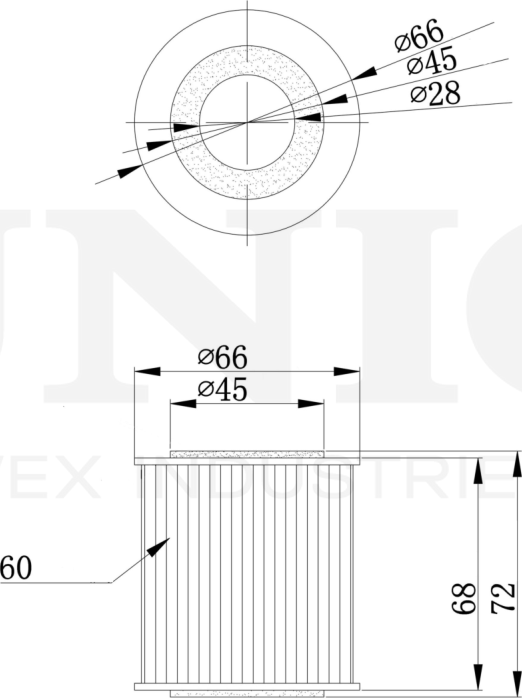 Фильтр масляный (Unio). Артикул FLT-20120
