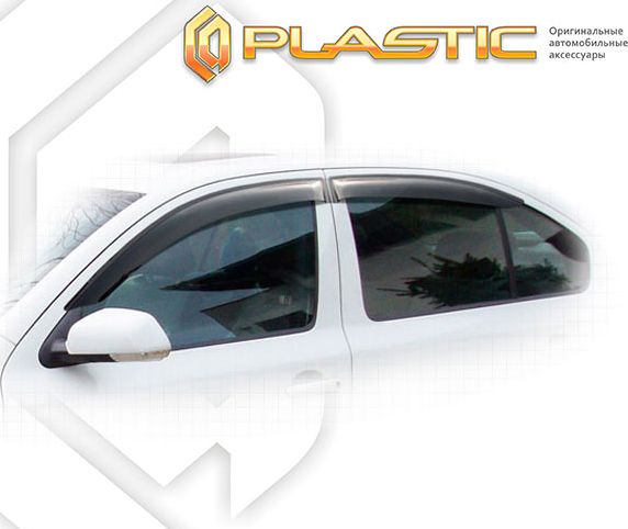 Дефлекторы СА Пластик для окон (Classic полупрозрачный) Skoda Octavia  2004-2009. Артикул 2010030302522
