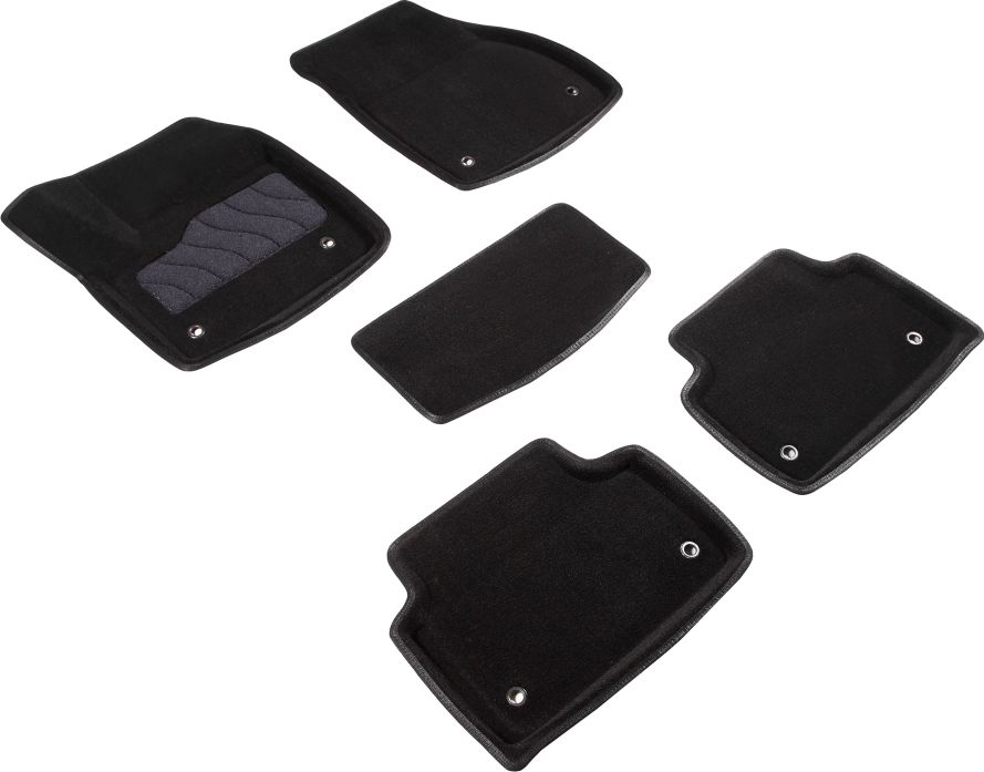 Комплект ковриков 3D Seintex для салона Land Rover Range Rover Evoque II 2018-2026 ЧЕРНЫЙ. Артикул 93191