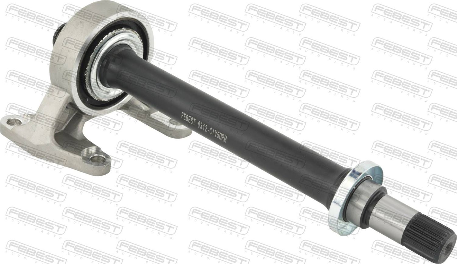 Полуось (привод в сборе, приводной вал) Febest. Артикул 0312-CIV5DRH