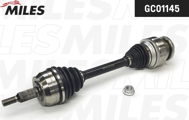 Полуось (привод в сборе, приводной вал) Miles передняя передняя левая для Volkswagen Multivan T6 2015-2017. Артикул GC01145