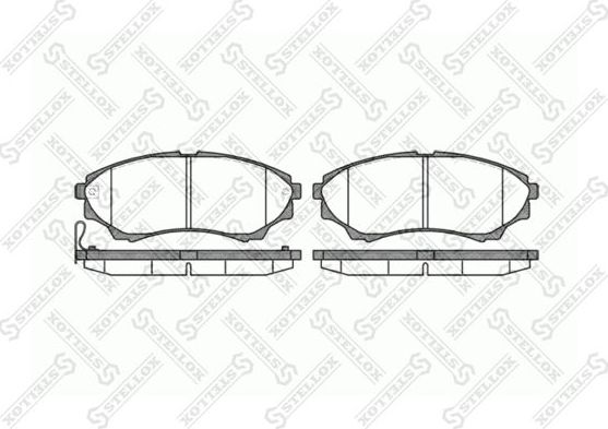 Тормозные колодки Stellox. Артикул 1162 000-SX