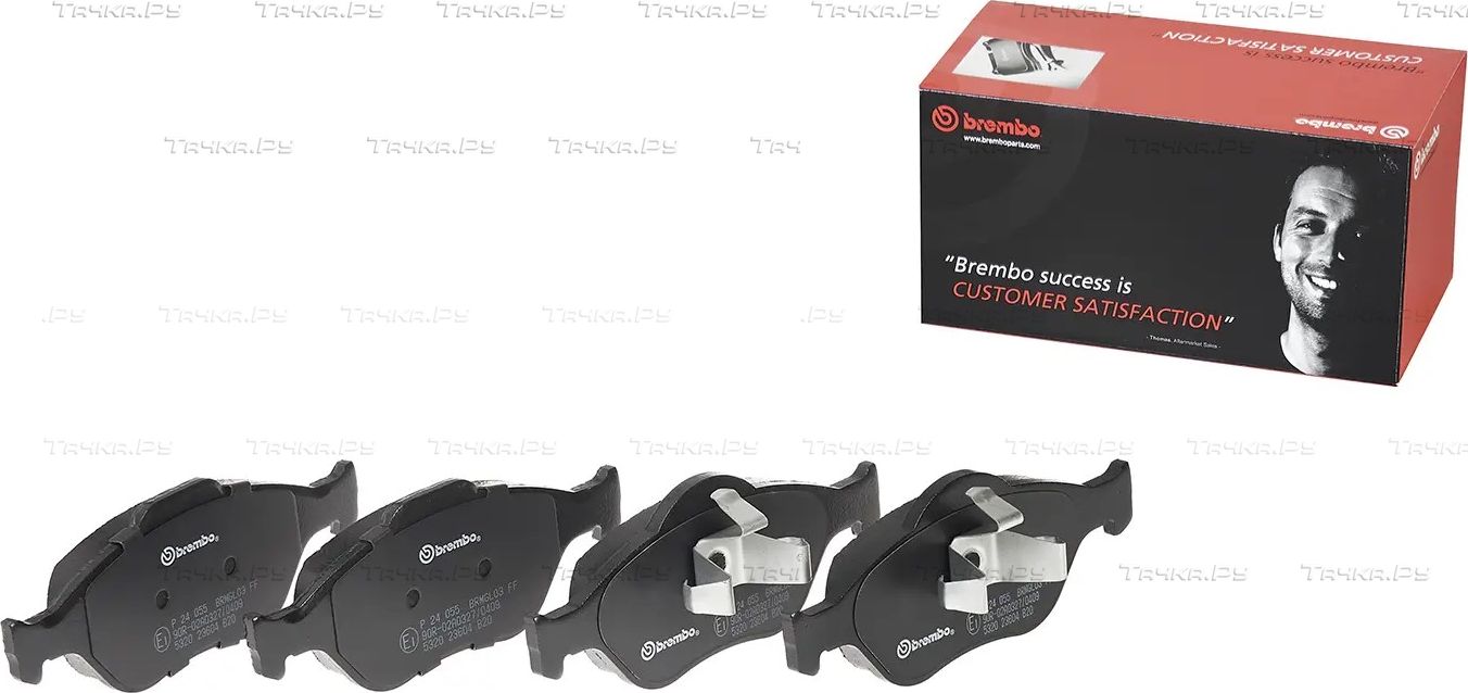 Тормозные колодки Brembo PRIME LINE передние для Ford Fiesta IV 1996-2003. Артикул P 24 055