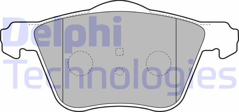 Тормозные колодки Delphi (Low-Metallic). Артикул LP1787