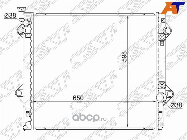 Радиатор LEXUS GX470 2UZ 02-07/TOYOTA PRADO 120 1KD 02-09 (SAT). Артикул TY0009-120-4.7