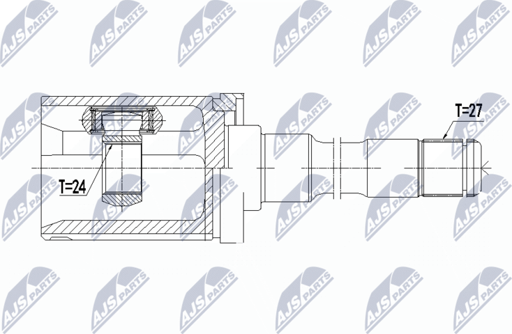 Шрус наружный (граната) NTY. Артикул NPW-BM-058