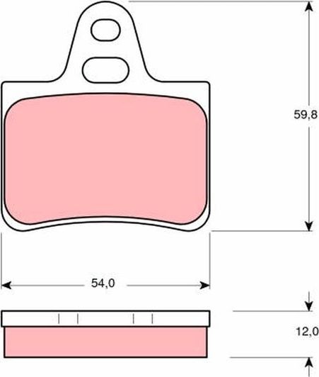 Тормозные колодки TRW задние для Citroen GS 1973-1986. Артикул GDB146