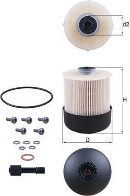 Топливный фильтр Mahle. Артикул KX 338/28D