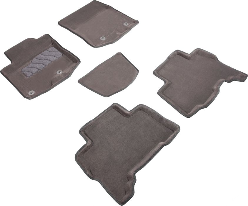 Коврики Seintex 3D ворсовые для салона Lexus GX 460 2009-2013 Серые. Артикул 86845