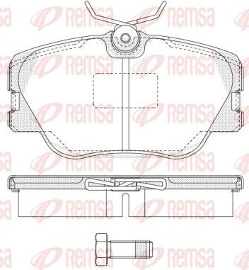 Тормозные колодки Remsa. Артикул 0189.00
