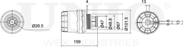 Фильтр масляный (Unio). Артикул FLT-20131