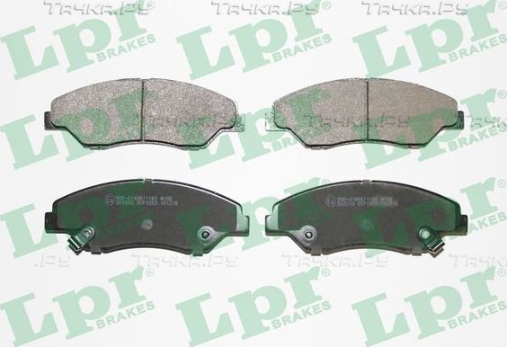 Тормозные колодки LPR передние для Kia Retona I 1999-2001. Артикул 05P1053