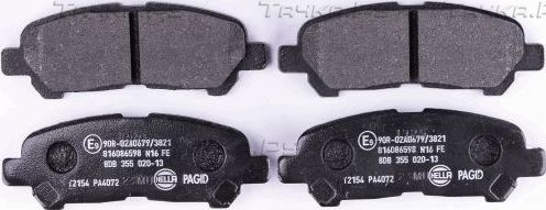 Тормозные колодки Hella. Артикул 8DB 355 020-131