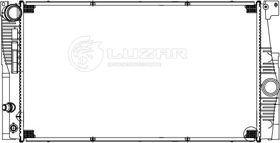 Радиатор охлаждения двигателя Luzar для BMW 5 VI (F10/F11/F07) 2010-2017. Артикул LRc 2612