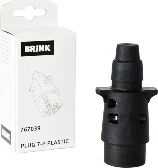 Вилка розетки фаркопа Brink (Thule) 7-полюсная. Артикул 767039
