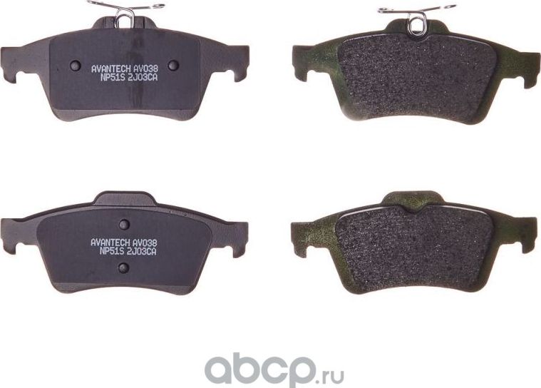 Колодки торм. диск. задн. (Avantech). Артикул AV038