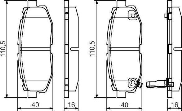 Тормозные колодки Bosch. Артикул 0 986 495 135