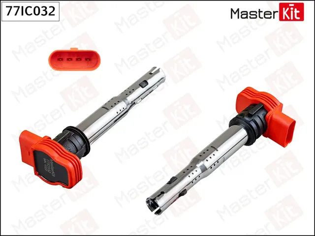 77IC032 Катушка зажигания\ AUDI A4/A6/A8/Q7 2.0-4.2 04-08 (Master KIT) Master KIT. Артикул 77ic032