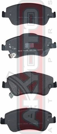 Тормозные колодки Akyoto Packing AKYOTO. Артикул AKD-1834