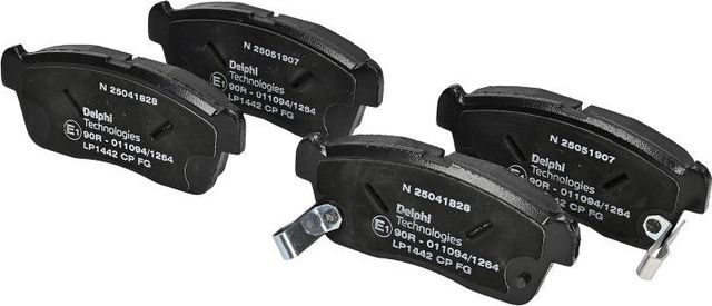 Тормозные колодки Delphi (органический) передние для Daihatsu Copen I 2006-2012. Артикул LP1442