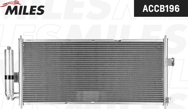 Радиатор кондиционера (конденсатор) Miles для Nissan Primera P12 2002-2008. Артикул ACCB196