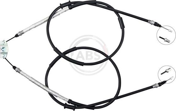 Трос ручника (тросик ручного тормоза) ABS задний правый/левый для Opel Corsa E 2014-2019. Артикул K19916