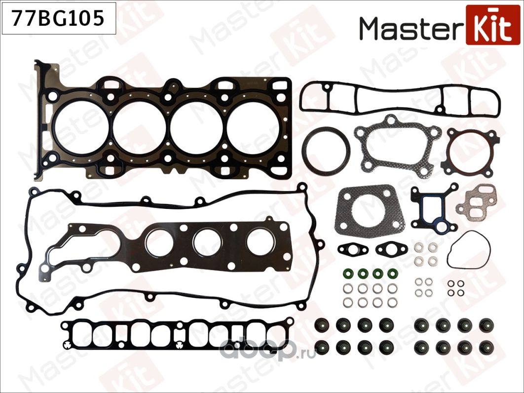 77BG105 Набор прокладок двигателя MAZDA 3/6/CX7 2.3T L3KG/L3N9/L3VDT (Master KIT). Артикул 77bg105