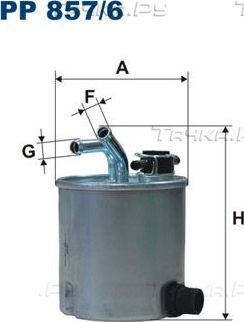 Топливный фильтр Filtron. Артикул PP 857/6
