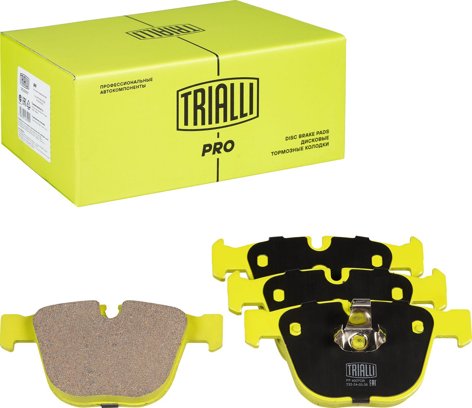 Тормозные колодки Trialli (Керамика). Артикул PF 4007CR