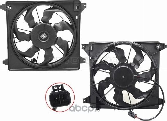 Диффузор радиатора в сборе HYUNDAI H-1STAREX 07- (SAT). Артикул STHN802010