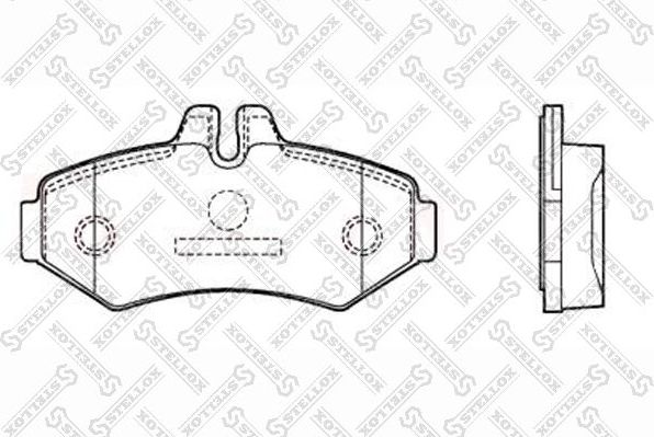 Тормозные колодки Stellox. Артикул 85-11406-SX