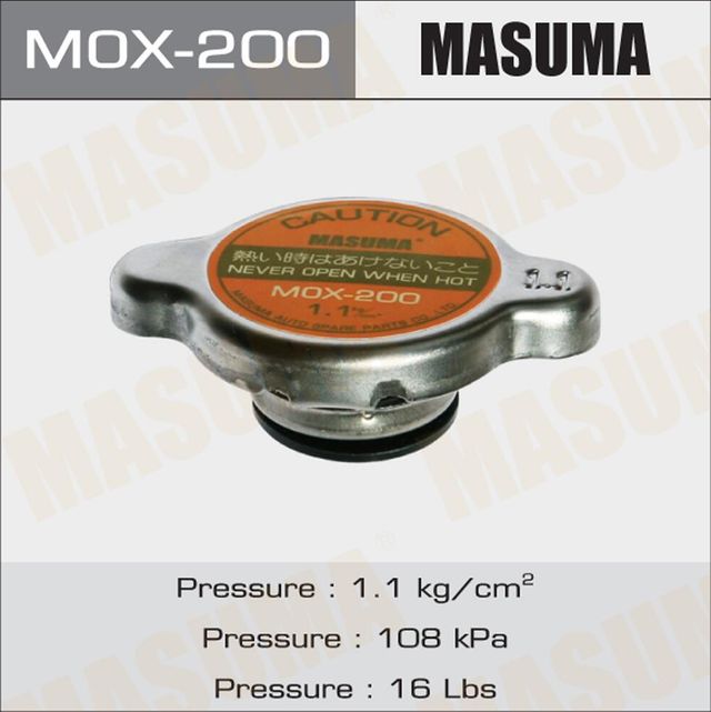 КРЫШКА РАДИАТОРА Masuma. Артикул MOX-200