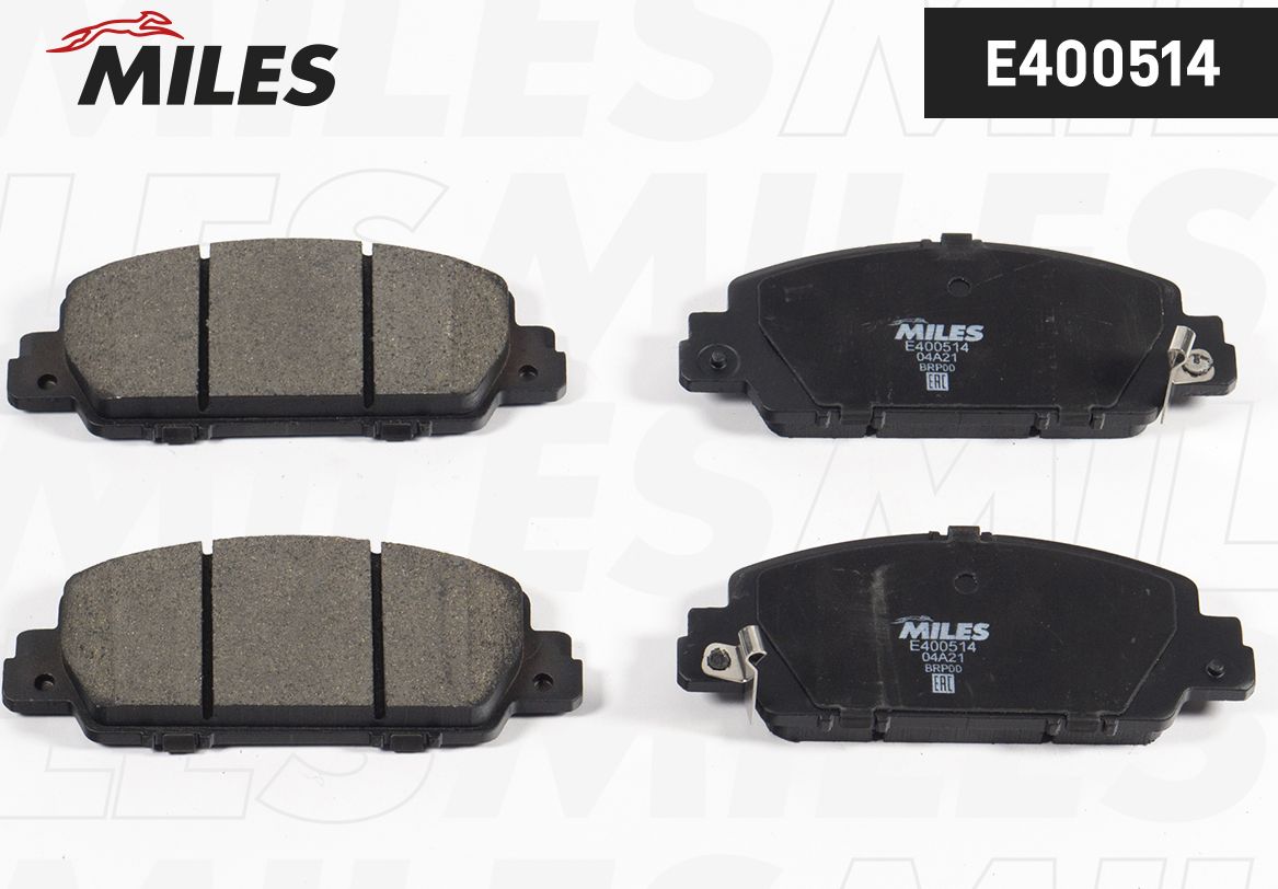 Тормозные колодки Miles (Low-Metallic). Артикул E400514