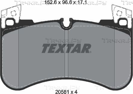 Тормозные колодки Textar Q+. Артикул 2058101