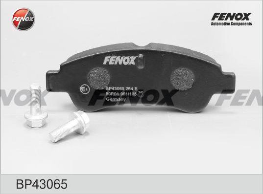 Тормозные колодки Fenox передние для Citroen C3 Picasso I 2009-2017. Артикул BP43065