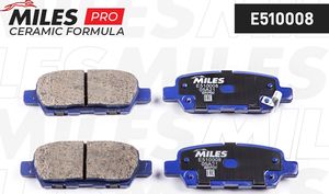 Тормозные колодки Miles (Керамика) задние для Infiniti QX50 I 2013-2017. Артикул E510008