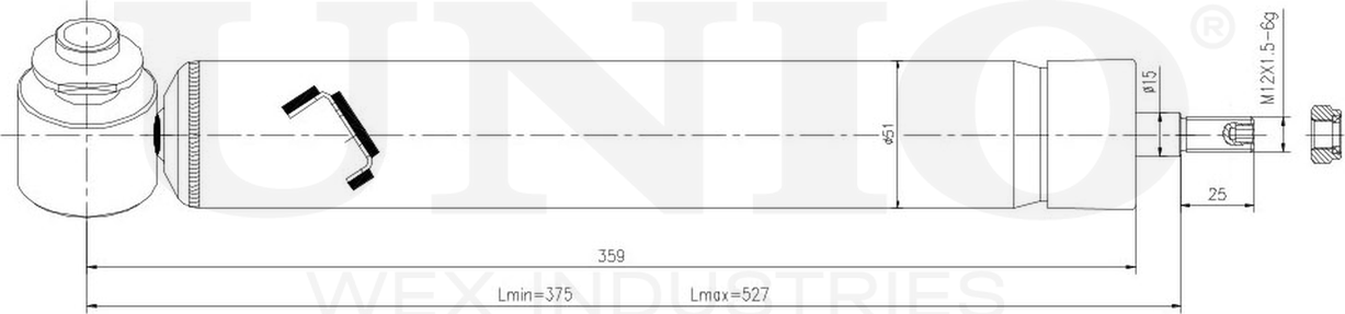 Амортизатор подвески (Unio). Артикул SAB-10371