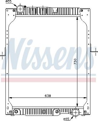 Радиатор охлаждения двигателя Nissens для Mercedes-Benz SK 1987-1996. Артикул 62643A