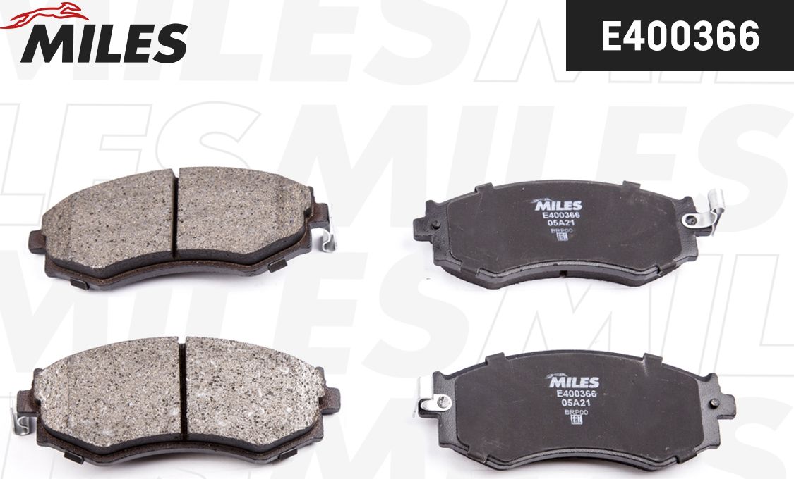 Тормозные колодки Miles (Low-Metallic). Артикул E400366