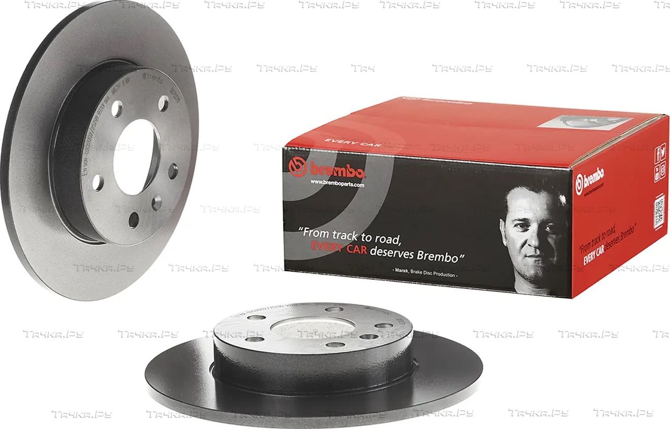 Тормозной диск Brembo PRIME LINE - UV Coated задний для Opel Astra H 2004-2014. Артикул 08.7627.11